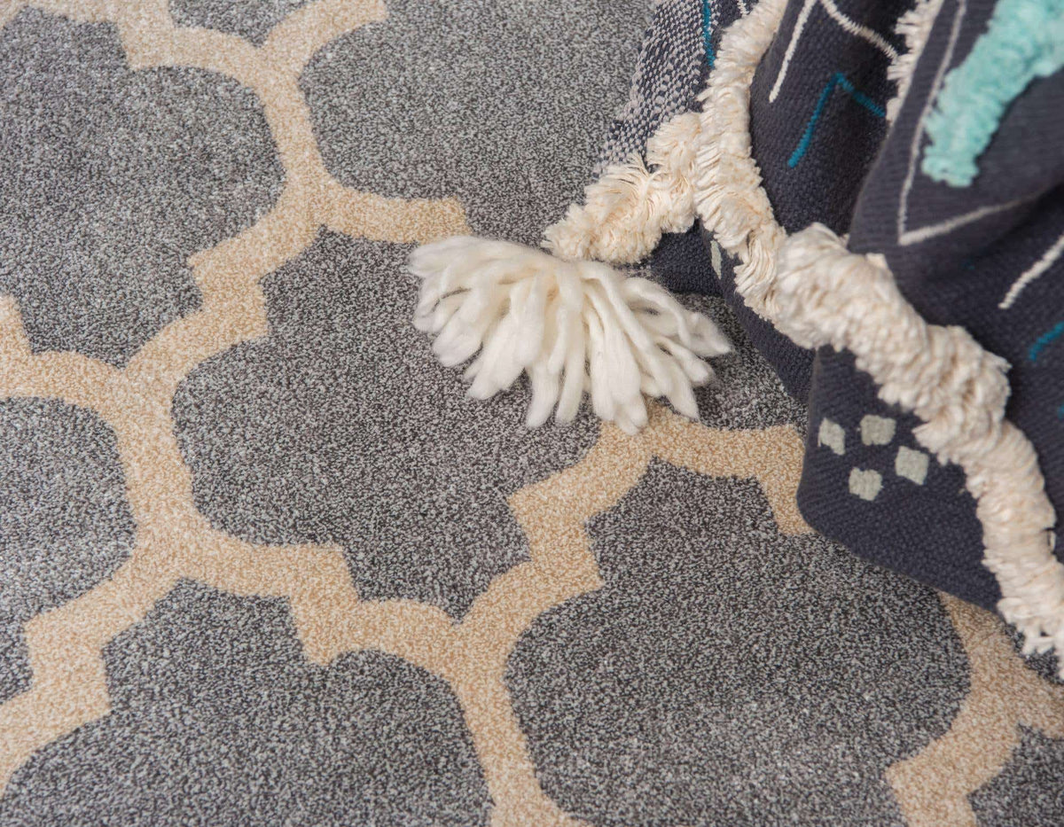 Rechteck Teppich Glitter in Hellgrau von Hadorn™ - Lifestyle Image