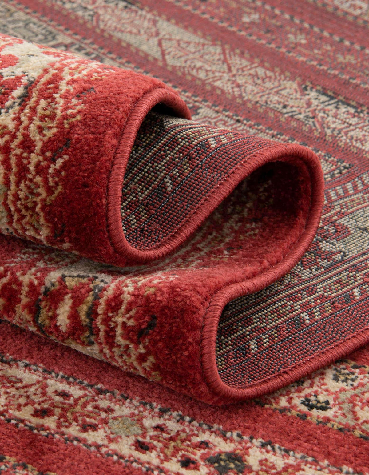 Rechteck Teppich Kashkuli Gabbeh in Rostrot von Hadorn™ - Lifestyle Image