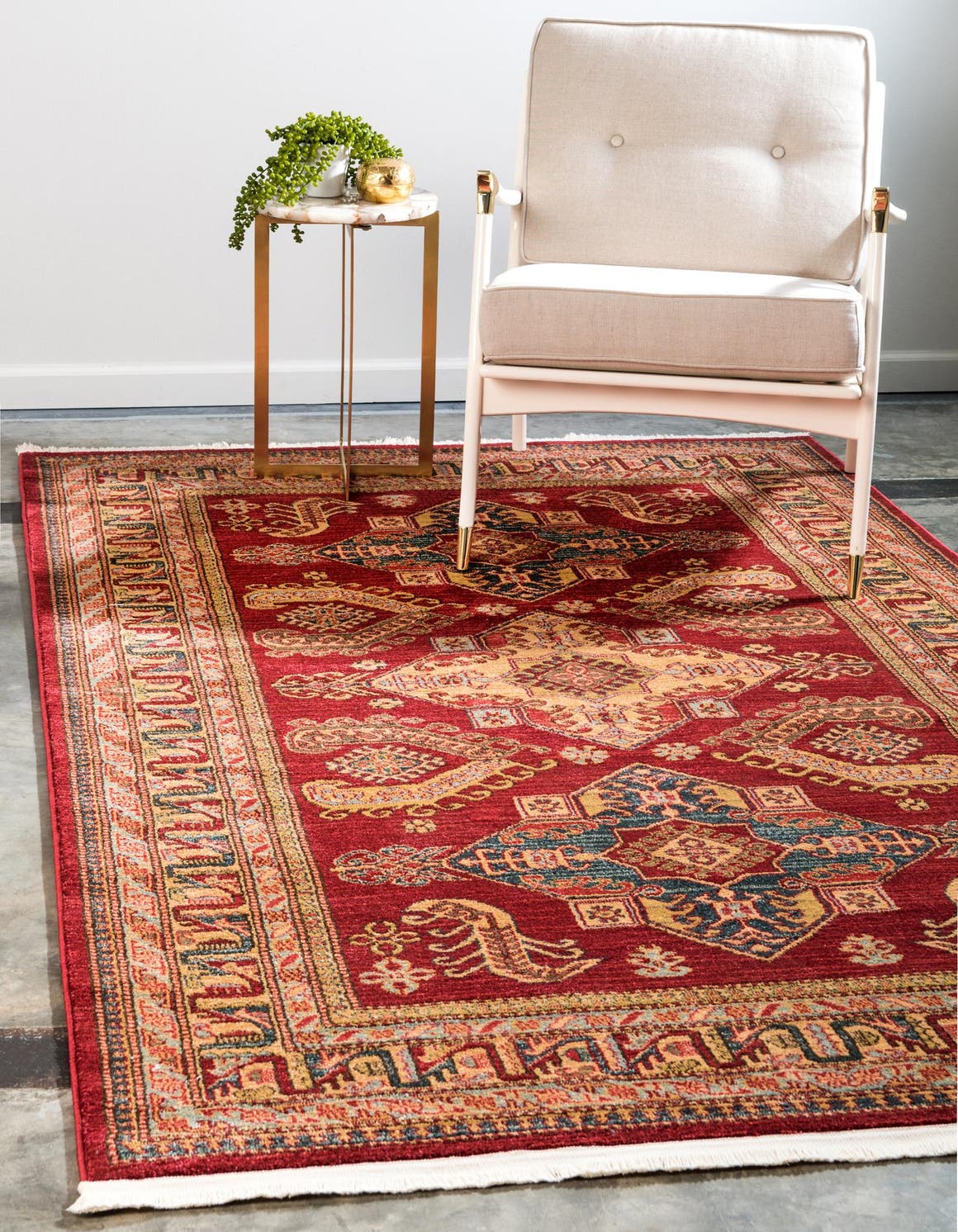 Rechteck Teppich Serapi in Rot von Hadorn™ - Lifestyle Image