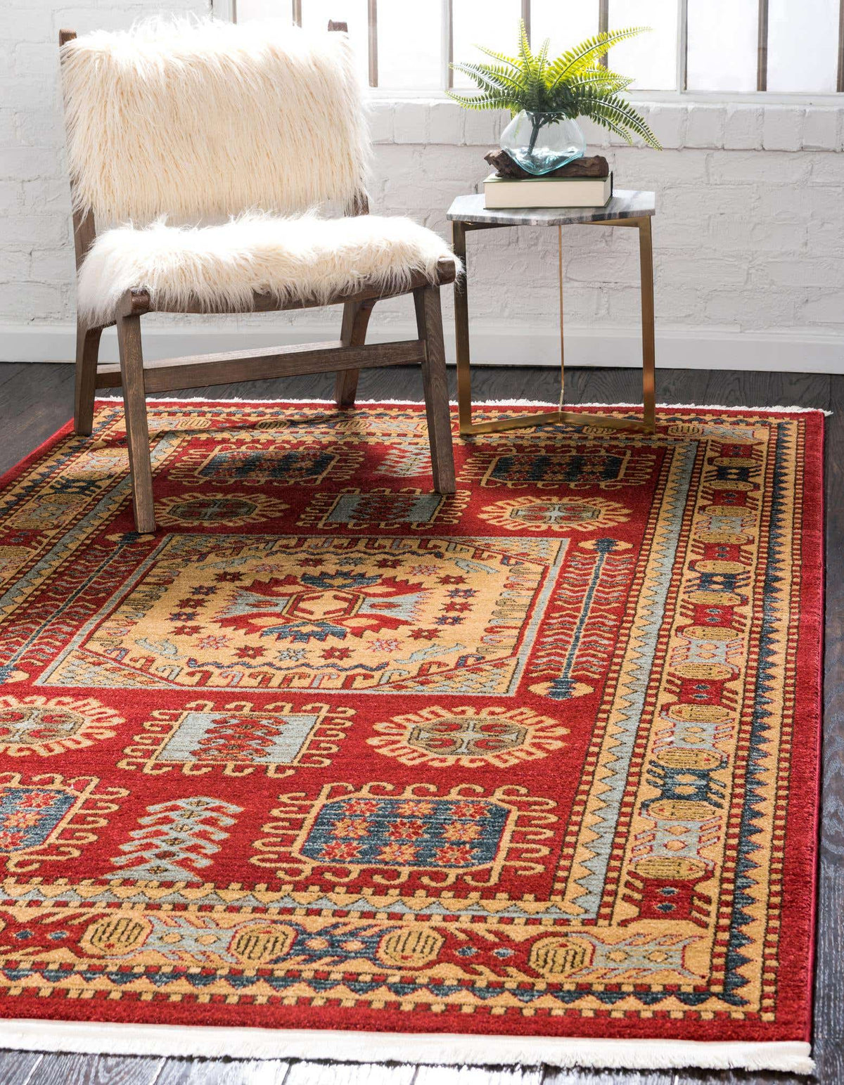 Rechteck Teppich Serapi in Rot von Hadorn™ - Lifestyle Image