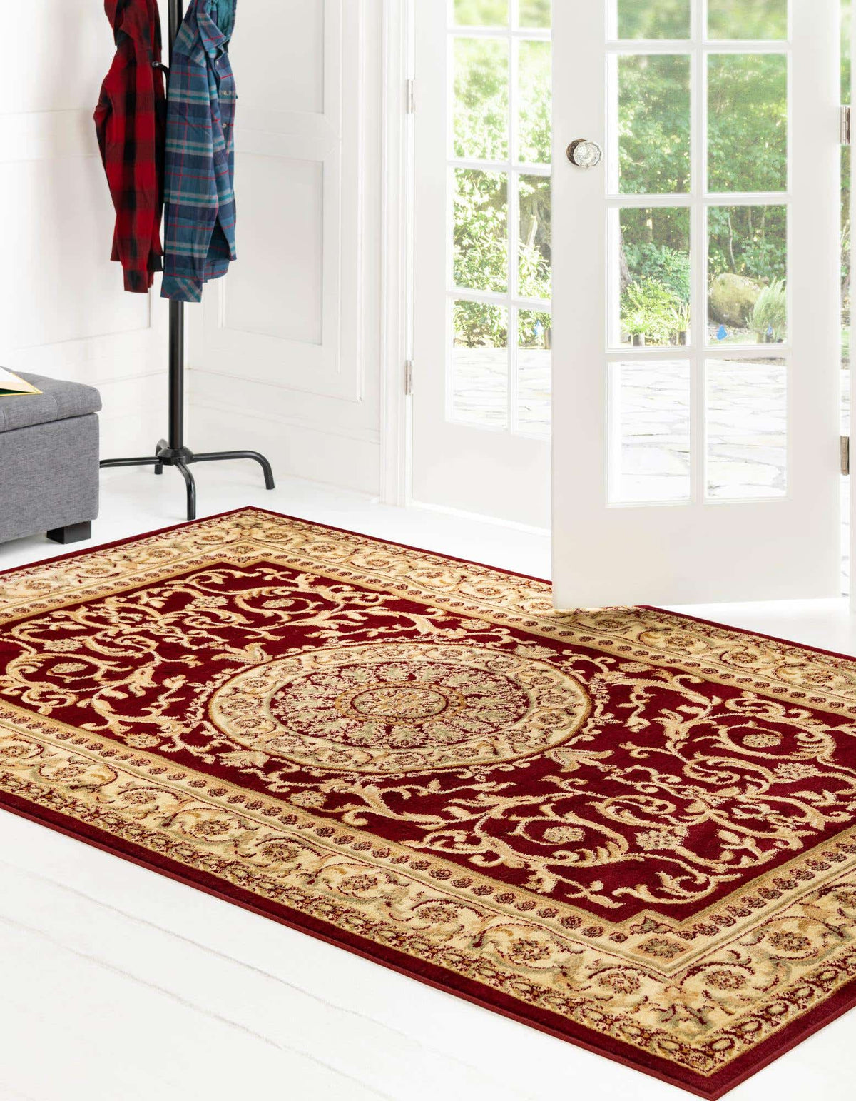Rechteck Teppich Classic Aubusson in Rot von Hadorn™ - Lifestyle Image