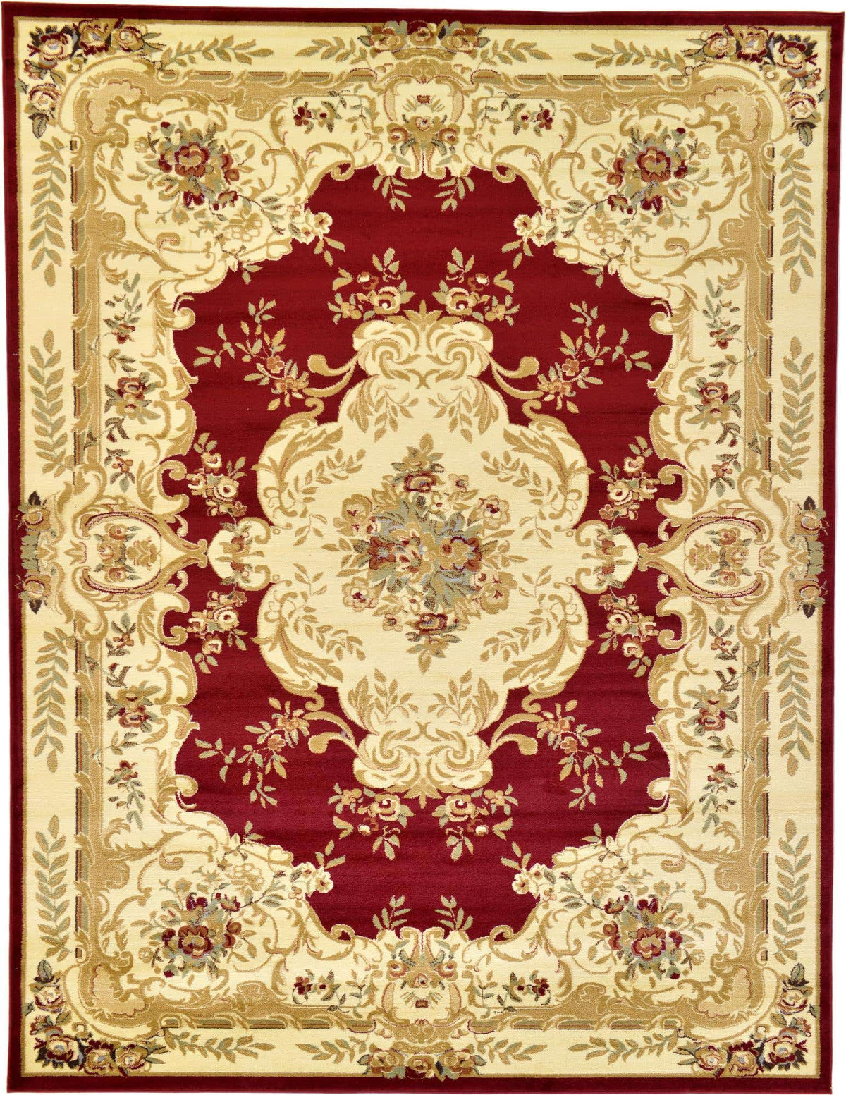 Rechteck Teppich Classic Aubusson in Rot von Hadorn™ - Lifestyle Image