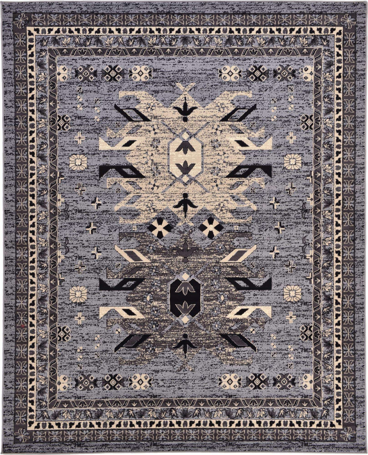 Rechteck Teppich Heriz Design in Grau von Hadorn™ - Lifestyle Image