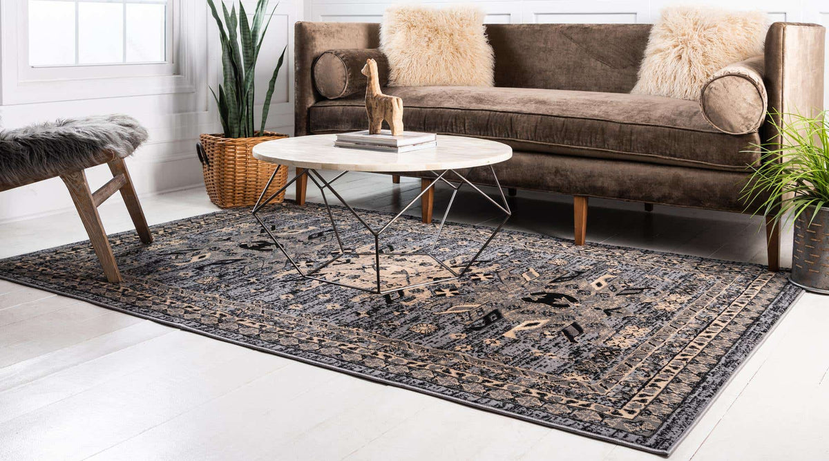 Rechteck Teppich Heriz Design in Grau von Hadorn™ - Lifestyle Image