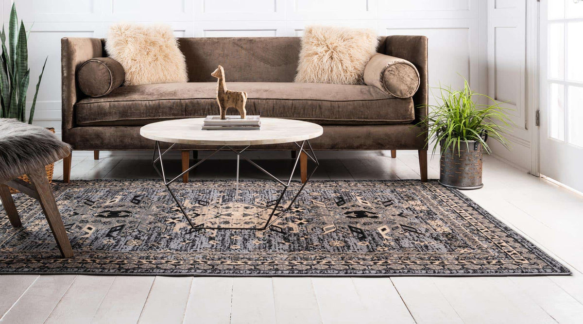 Rechteck Teppich Heriz Design in Grau von Hadorn™ - Lifestyle Image