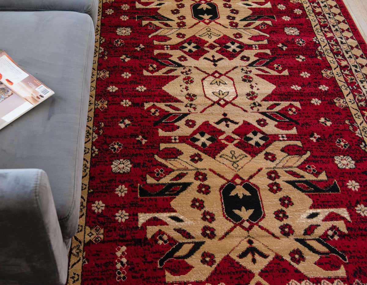 Rechteck Teppich Heriz Design in Rot von Hadorn™ - Lifestyle Image