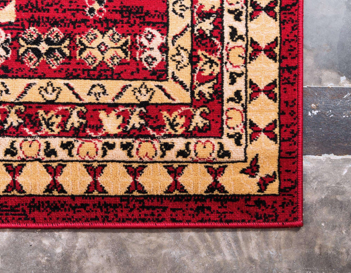 Rechteck Teppich Heriz Design in Rot von Hadorn™ - Lifestyle Image
