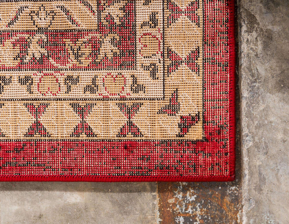 Rechteck Teppich Heriz Design in Rot von Hadorn™ - Lifestyle Image