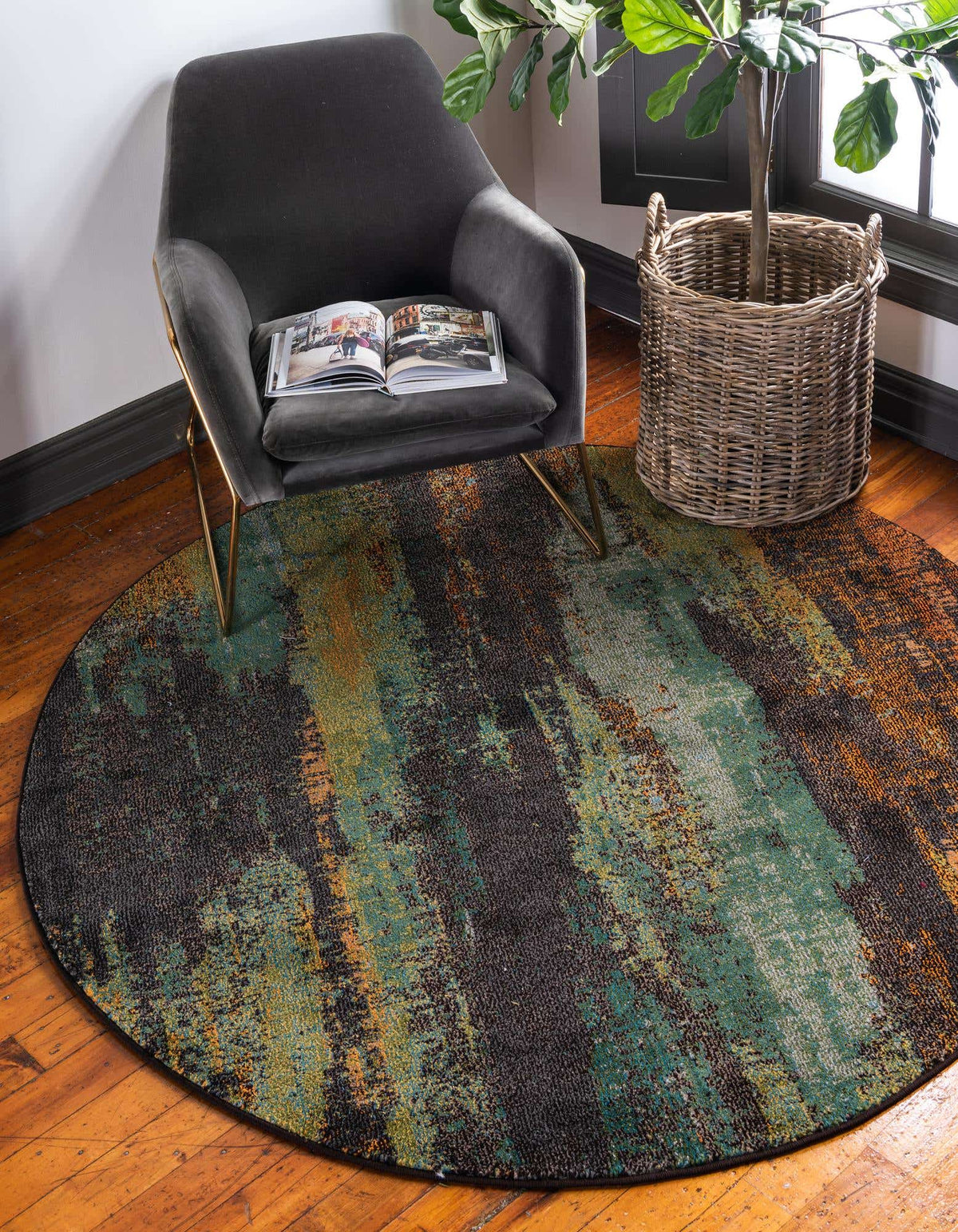 Rund Teppich Barcelona in Mehrfarbig von Hadorn™ - Lifestyle Image