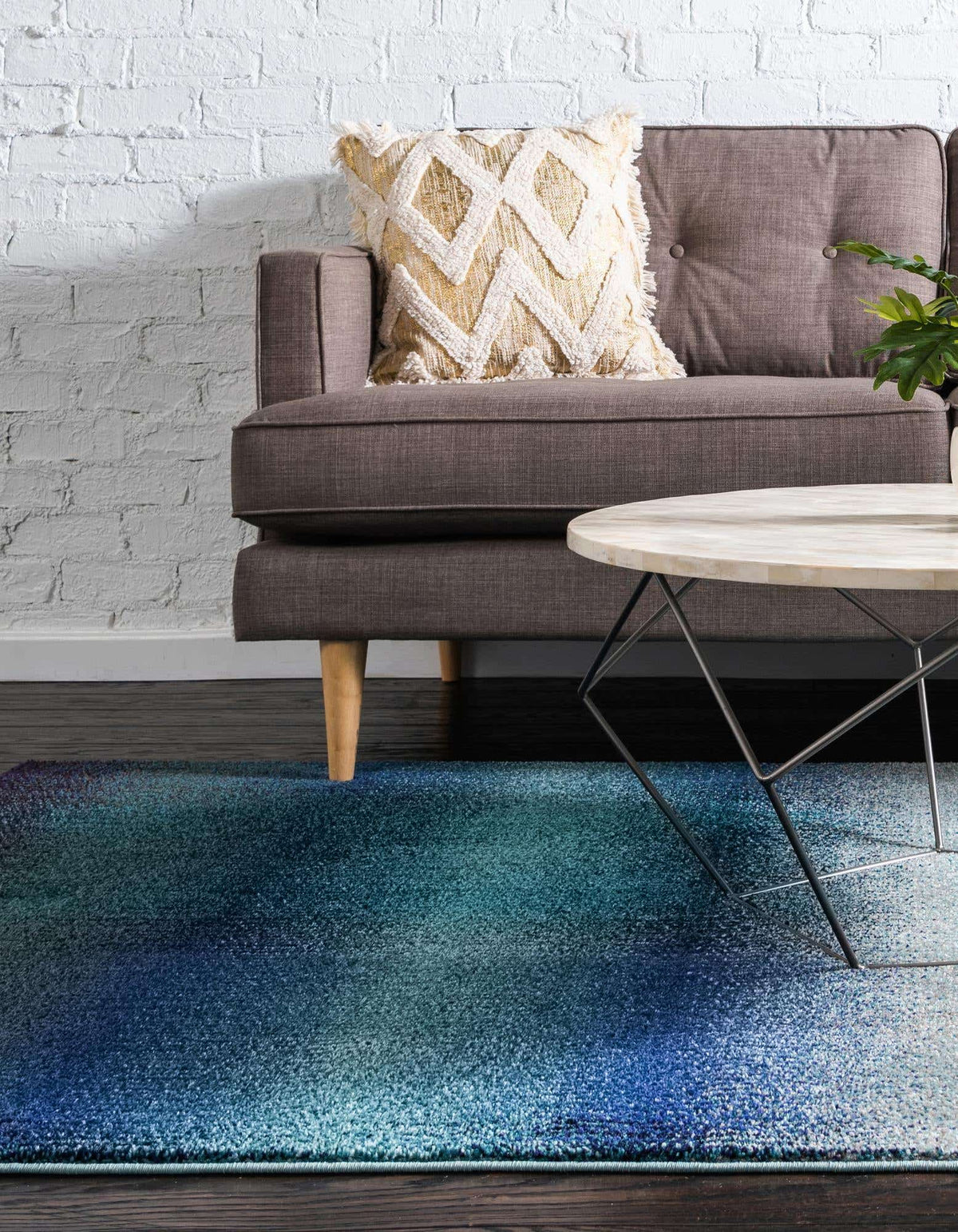 Rechteck Teppich Casablanca in Blau von Hadorn™ - Lifestyle Image