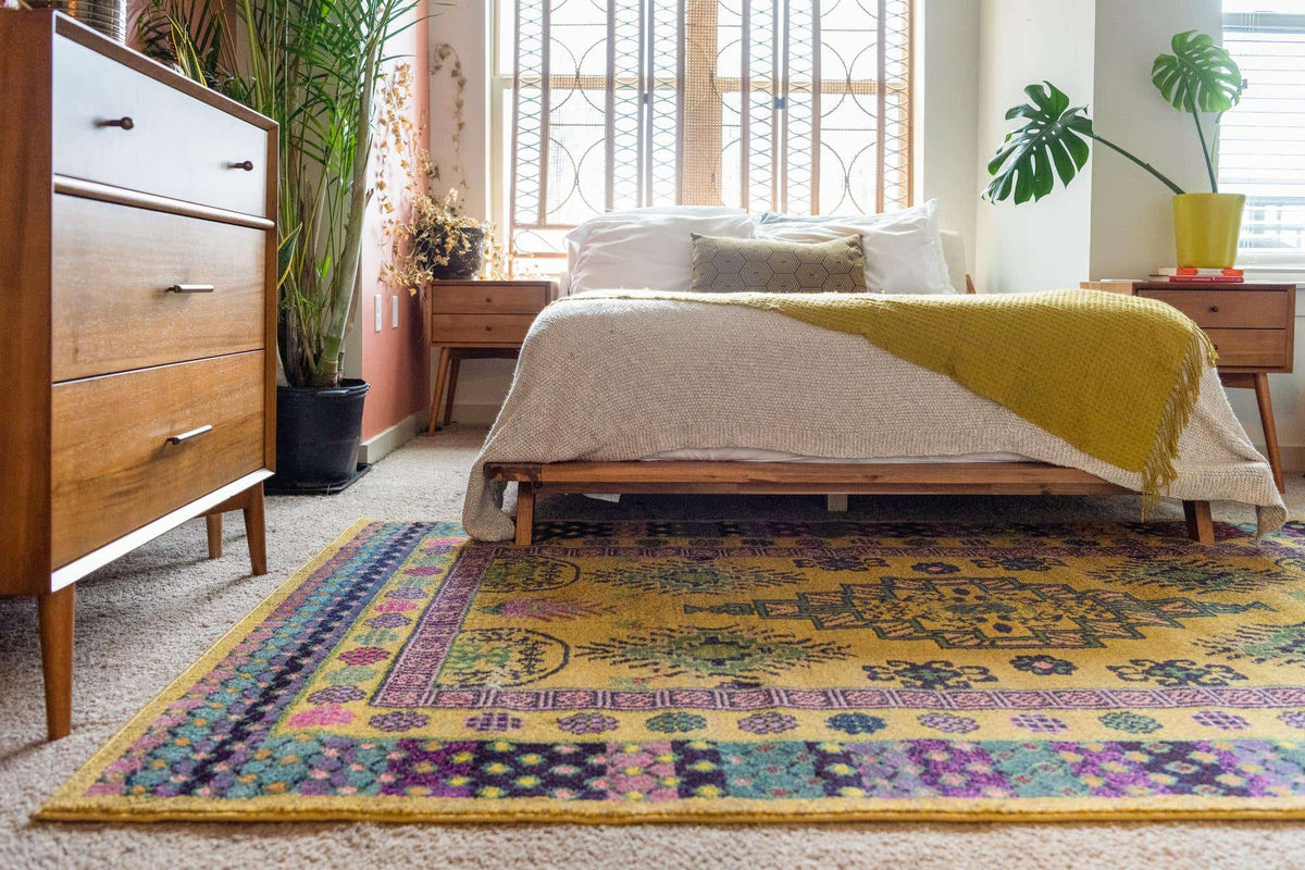 Rechteck Teppich Palazzo in Gold von Hadorn™ - Lifestyle Image