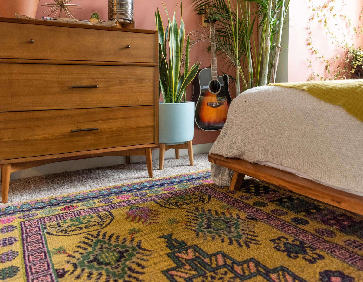 Rechteck Teppich Palazzo in Gold von Hadorn™ - Lifestyle Image