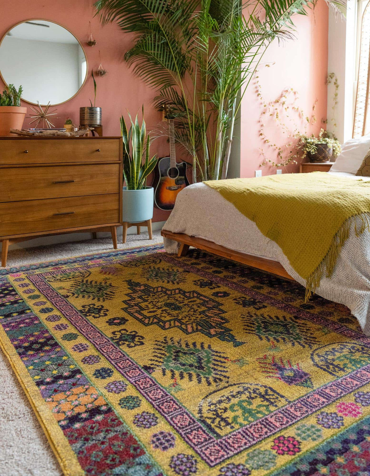 Rechteck Teppich Palazzo in Gold von Hadorn™ - Lifestyle Image