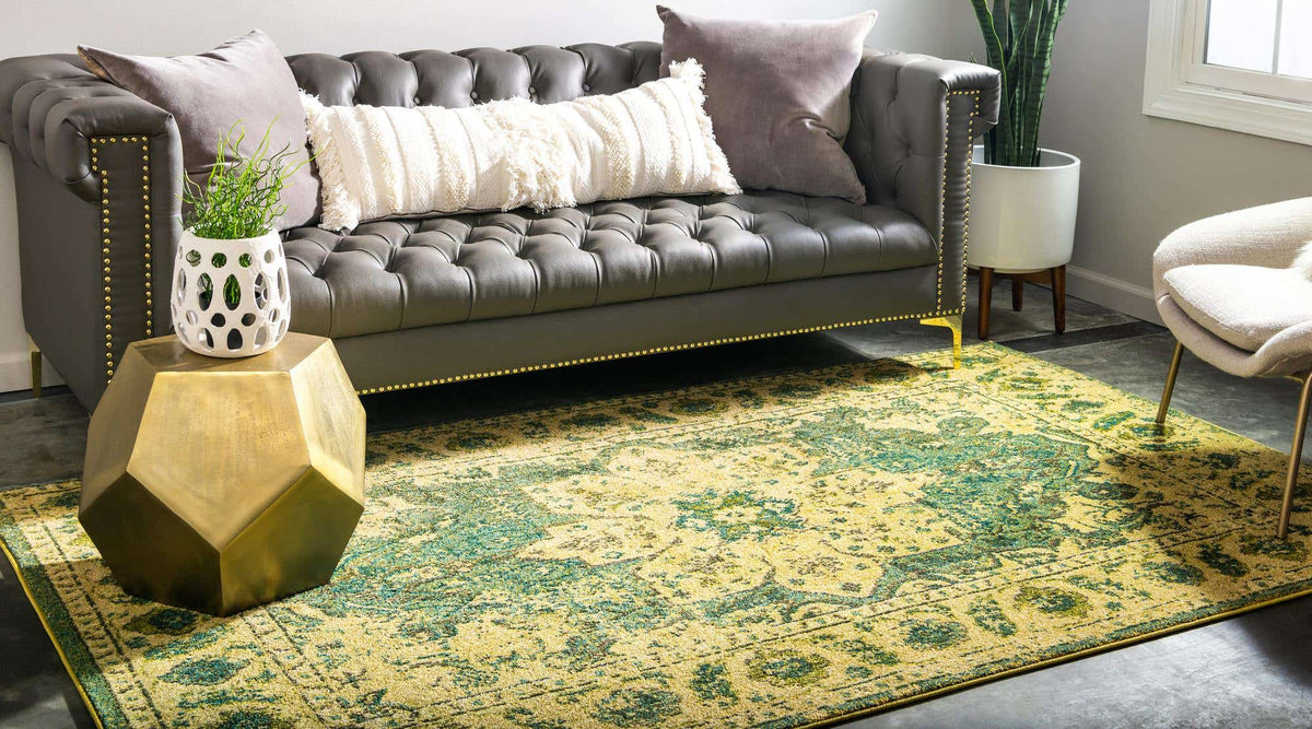Rechteck Teppich Palazzo in Grün von Hadorn™ - Lifestyle Image