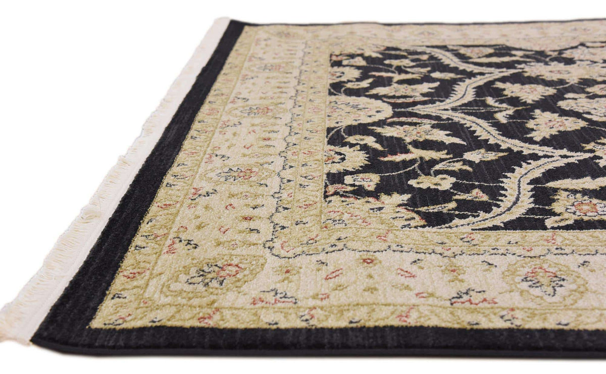Rechteck Teppich Kensington in Schwarz von Hadorn™ - Lifestyle Image