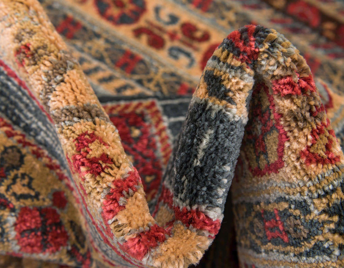 Rechteck Teppich Kashkuli Gabbeh in Blau von Hadorn™ - Lifestyle Image