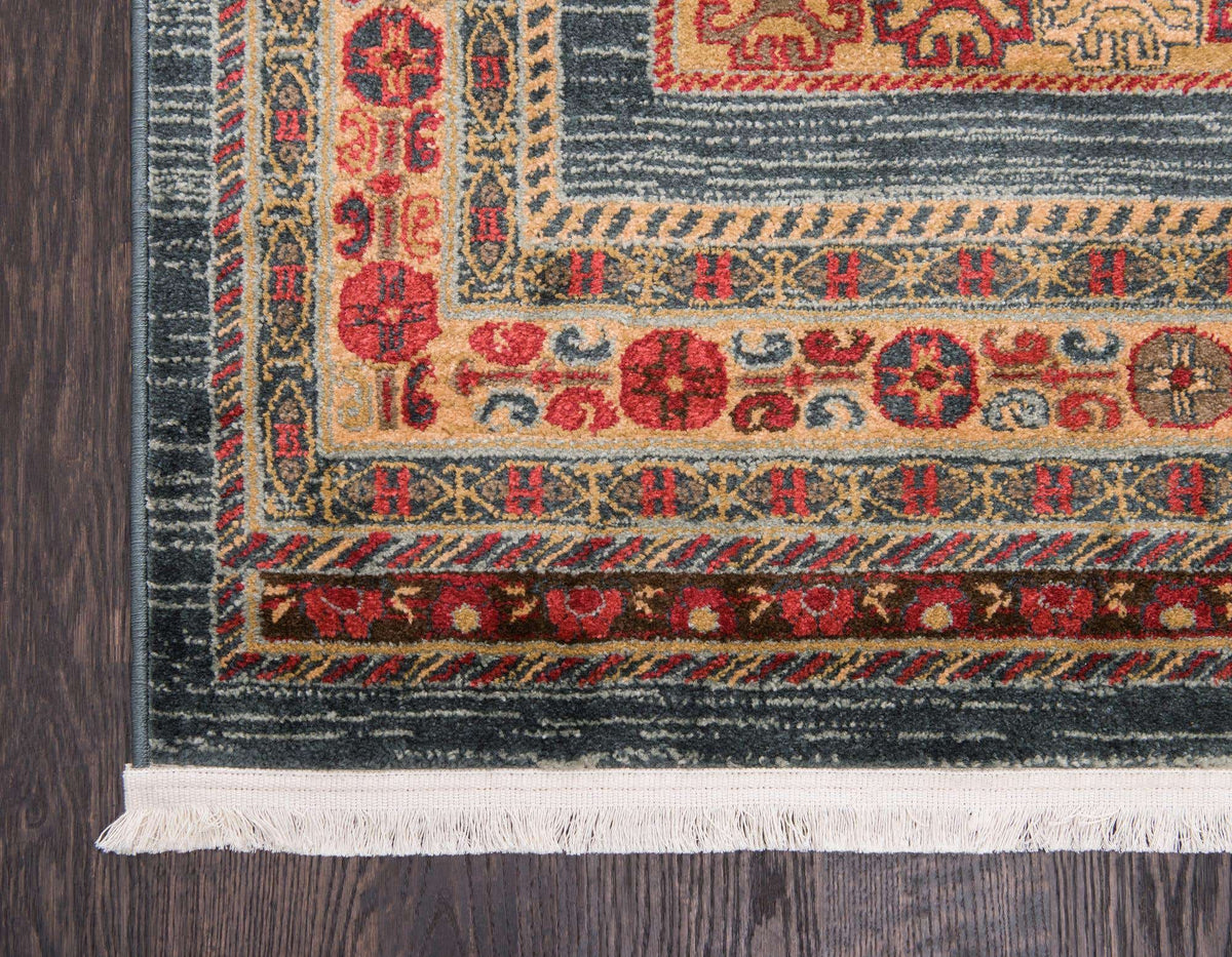 Rechteck Teppich Kashkuli Gabbeh in Blau von Hadorn™ - Lifestyle Image