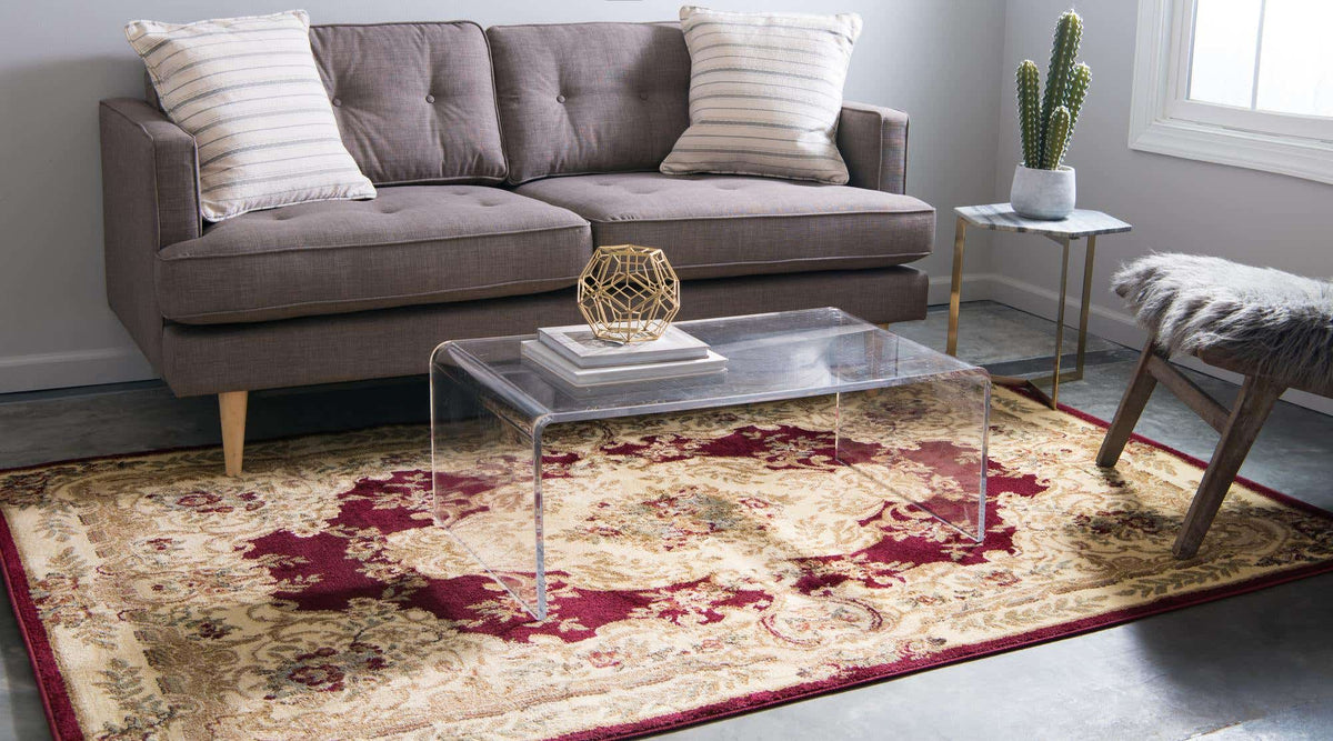 Rechteck Teppich Classic Aubusson in Rot von Hadorn™ - Lifestyle Image