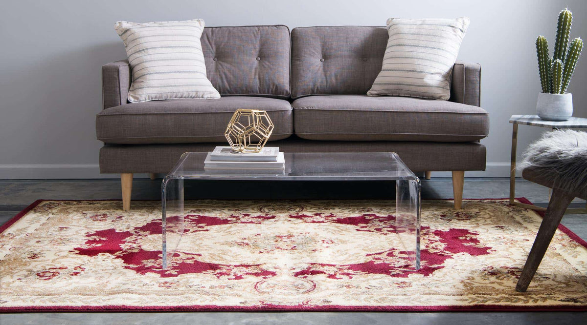 Rechteck Teppich Classic Aubusson in Rot von Hadorn™ - Lifestyle Image