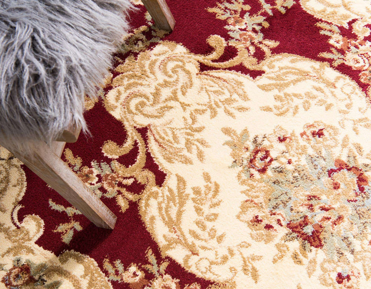 Rechteck Teppich Classic Aubusson in Rot von Hadorn™ - Lifestyle Image