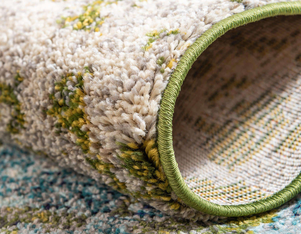 Rund Teppich Casablanca in Blau von Hadorn™ - Lifestyle Image