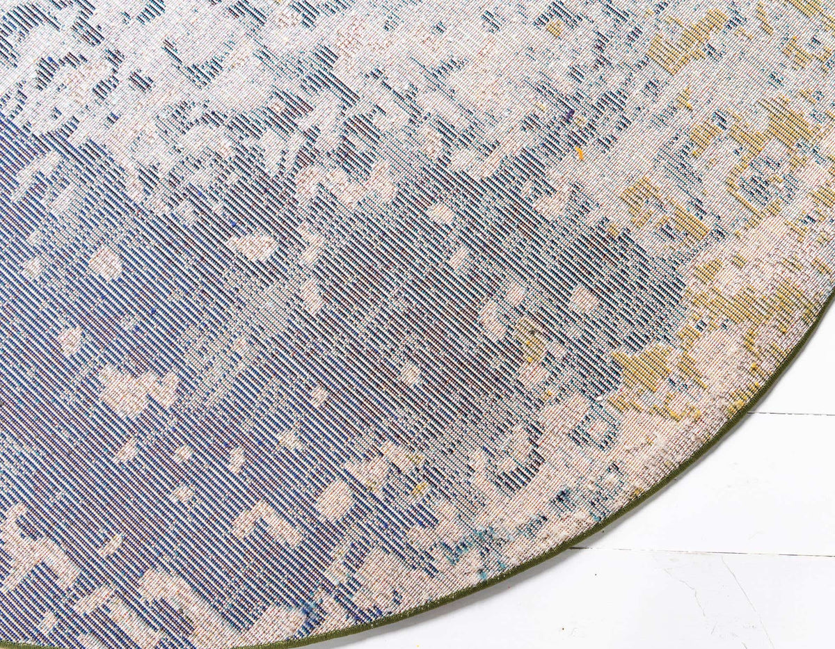 Rund Teppich Casablanca in Blau von Hadorn™ - Lifestyle Image