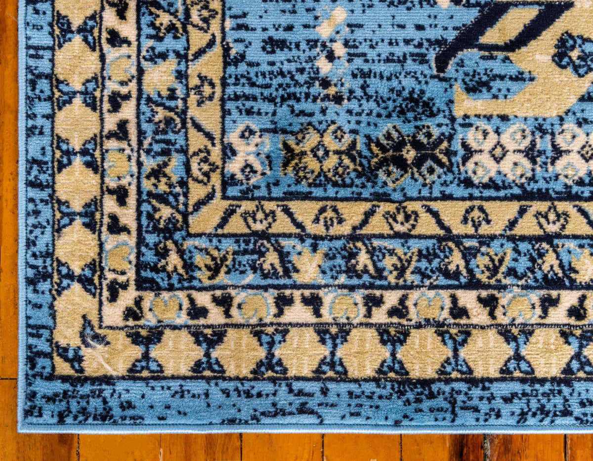Rechteck Teppich Heriz Design in Hellblau von Hadorn™ - Lifestyle Image