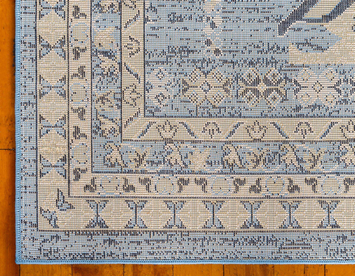 Rechteck Teppich Heriz Design in Hellblau von Hadorn™ - Lifestyle Image