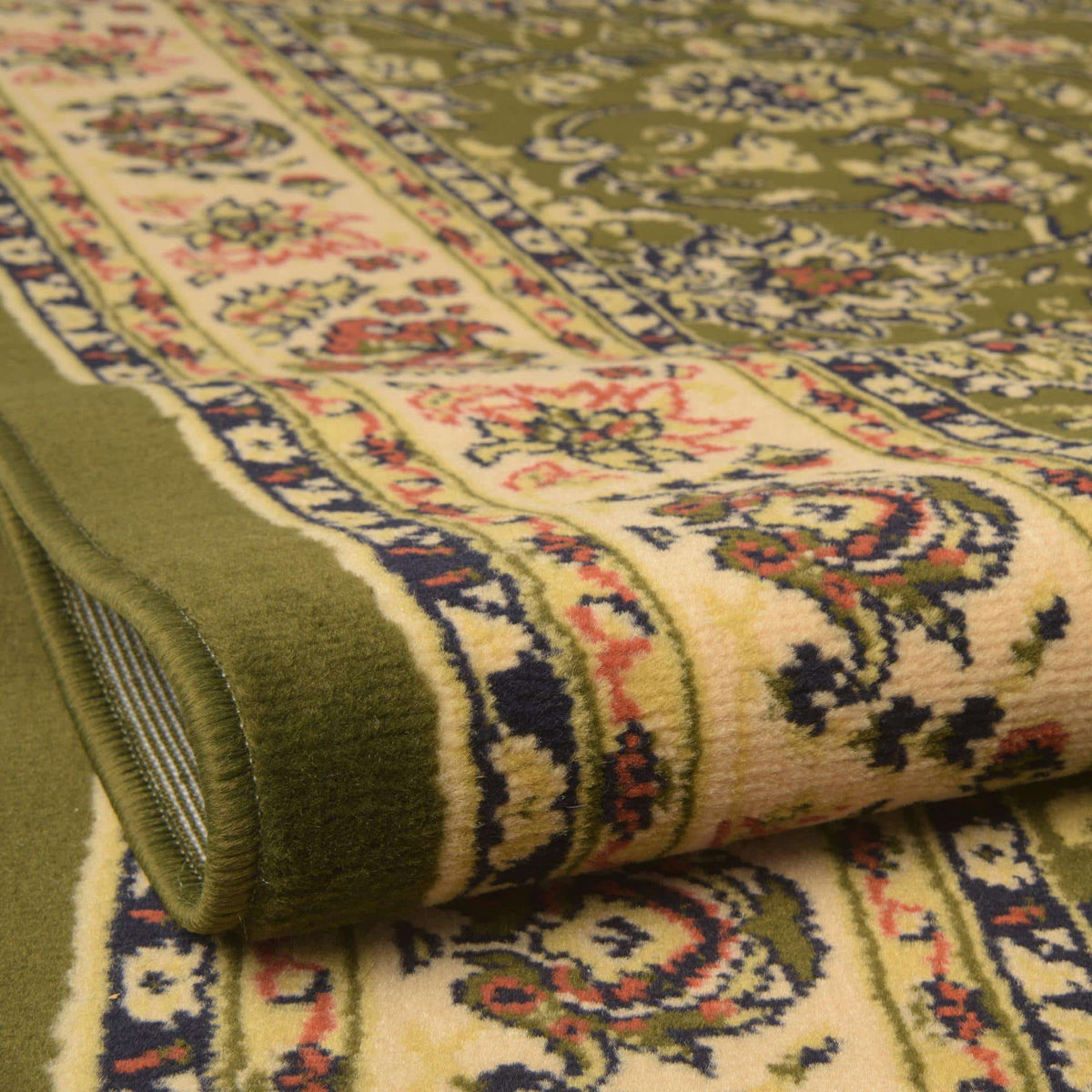 Rechteck Teppich Kashan Design in Grün von Hadorn™ - Lifestyle Image