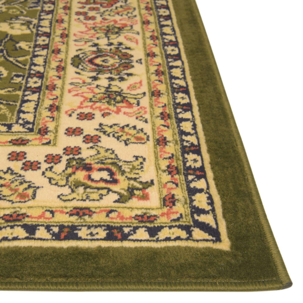 Rechteck Teppich Kashan Design in Grün von Hadorn™ - Lifestyle Image