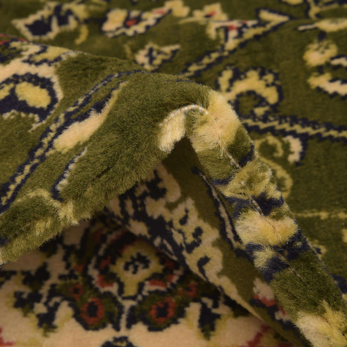 Rechteck Teppich Kashan Design in Grün von Hadorn™ - Lifestyle Image