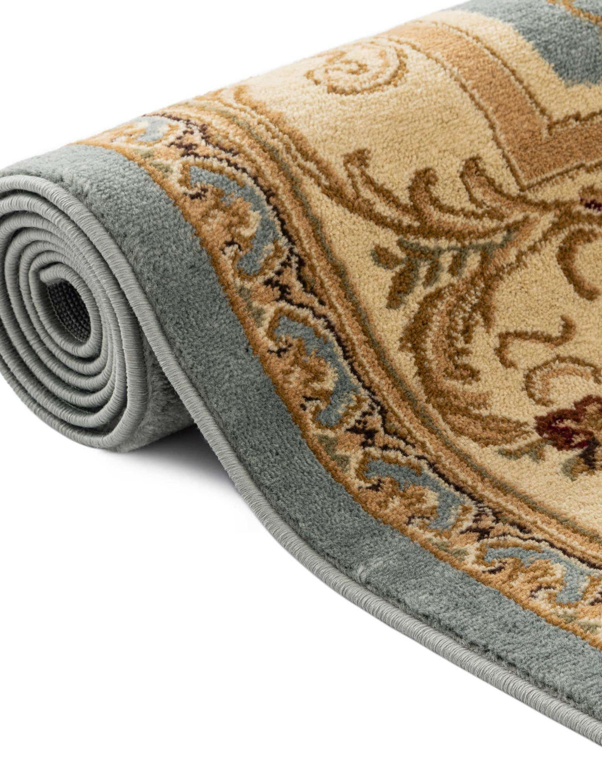 Rechteck Teppich Classic Aubusson in Hellblau von Hadorn™ - Lifestyle Image