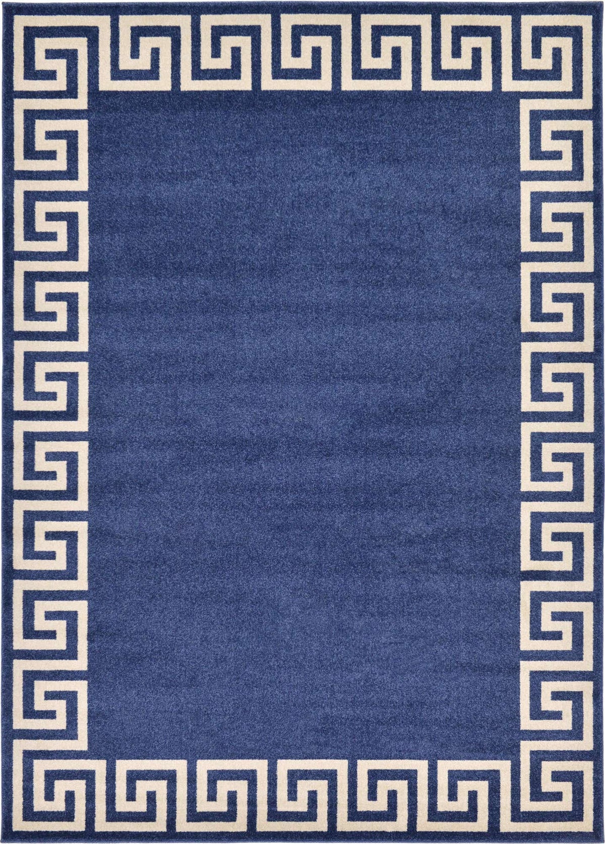 Rechteck Teppich Greek Key in Blau von Hadorn™ - Lifestyle Image