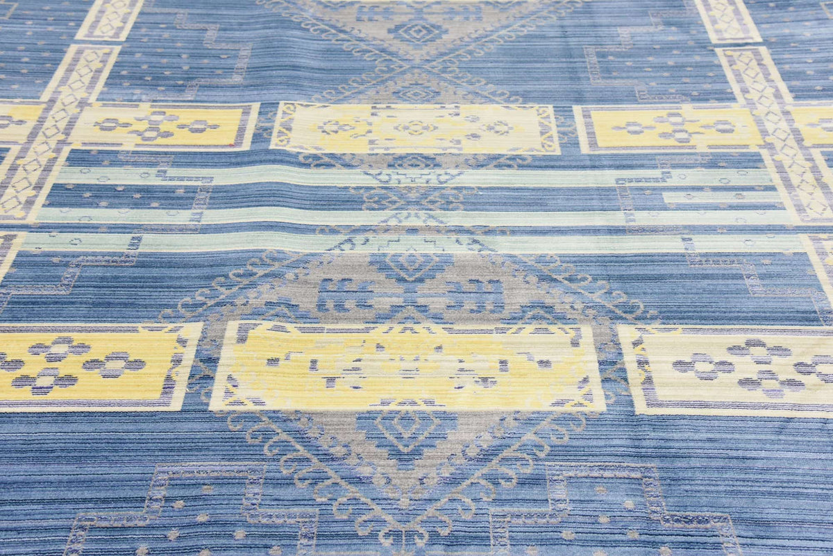 Rechteck Teppich Aqua in Blau von Hadorn™ - Lifestyle Image