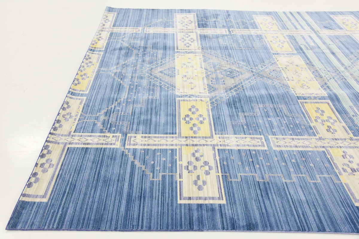 Rechteck Teppich Aqua in Blau von Hadorn™ - Lifestyle Image