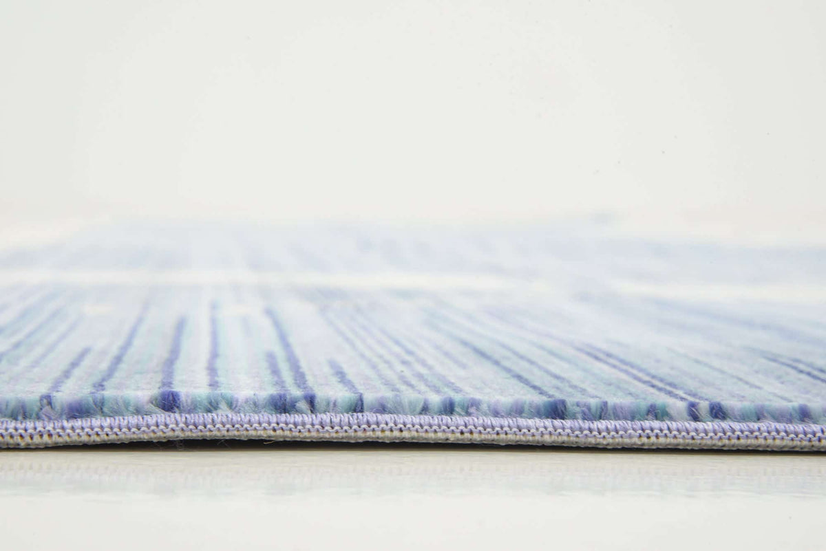 Rechteck Teppich Aqua in Blau von Hadorn™ - Lifestyle Image