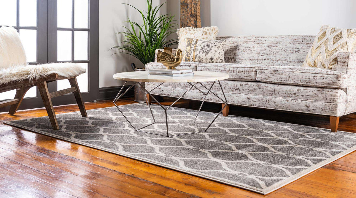 Rechteck Teppich Trellis in Grau von Hadorn™ - Lifestyle Image
