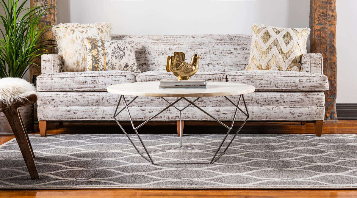 Rechteck Teppich Trellis in Grau von Hadorn™ - Lifestyle Image