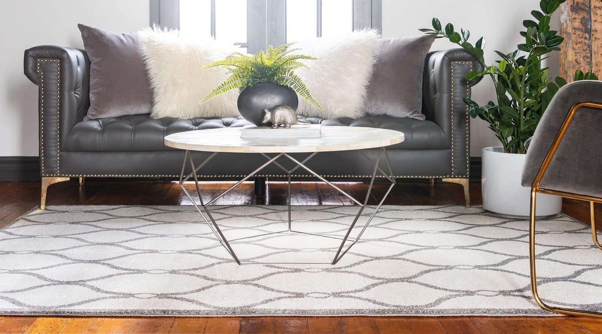 Rechteck Teppich Trellis in Creme von Hadorn™ - Lifestyle Image
