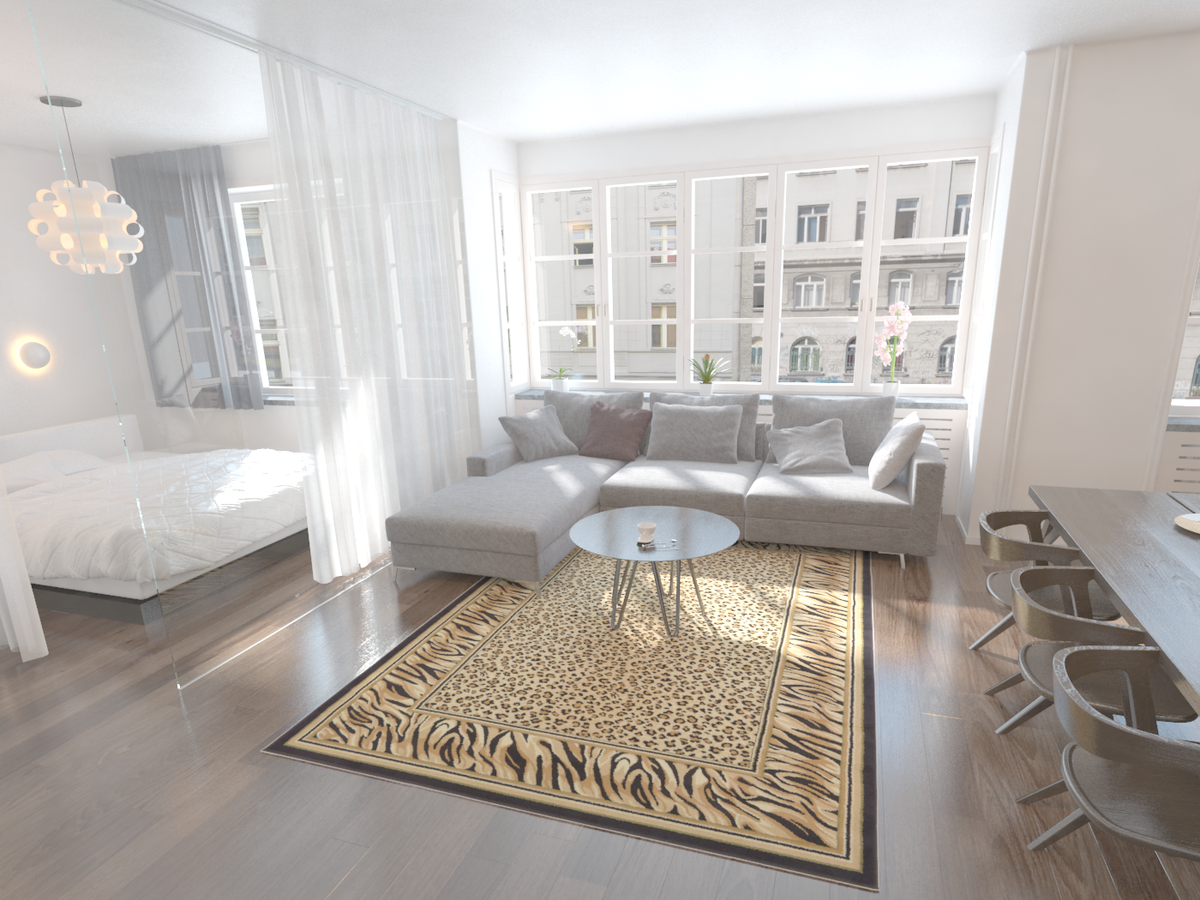 Rechteck Teppich Safari in Hellbraun von Hadorn™ - Lifestyle Image