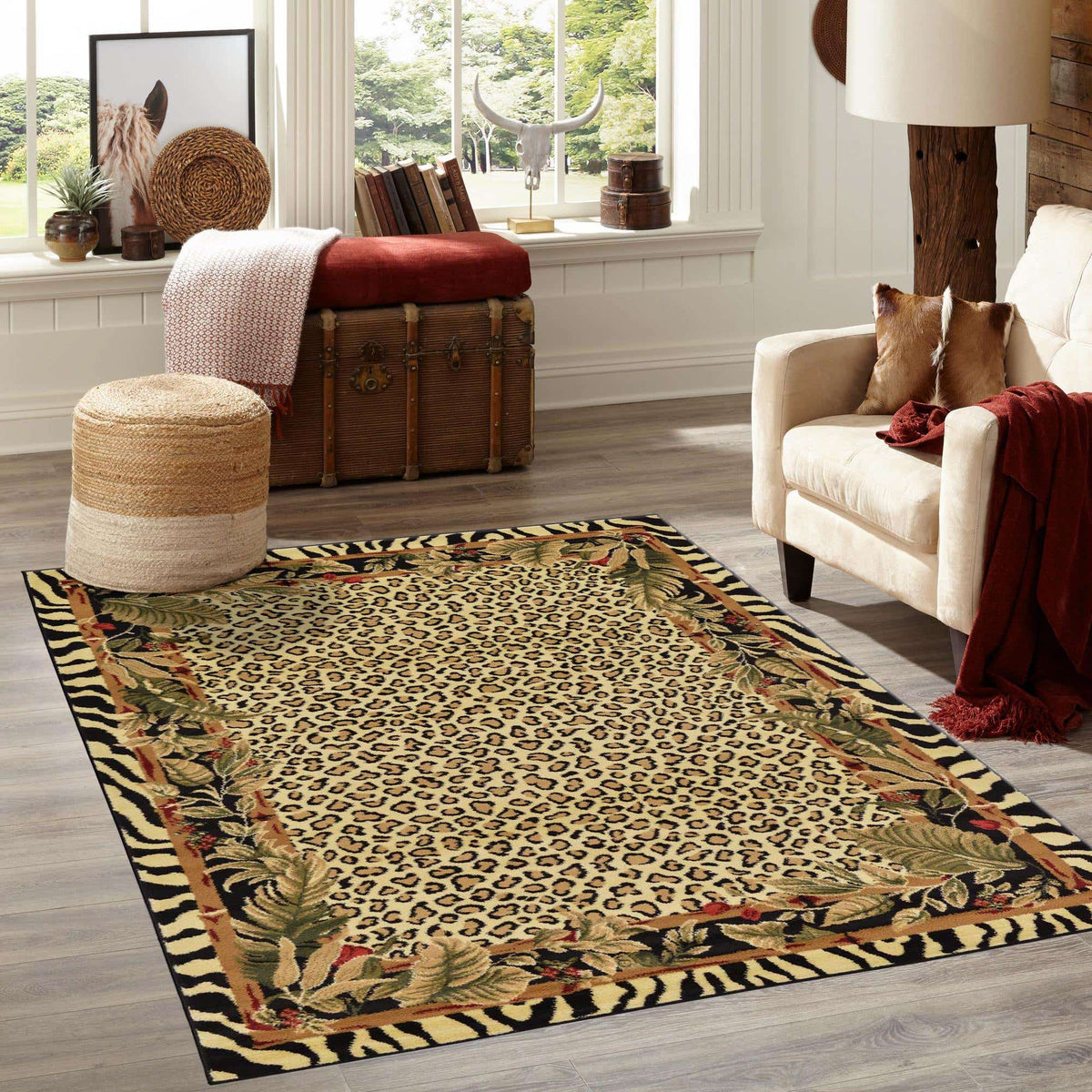Rechteck Teppich Safari in Creme von Hadorn™ - Lifestyle Image