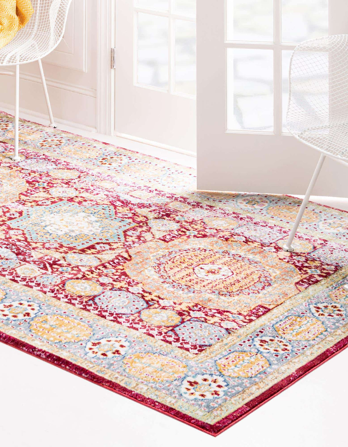 Rechteck Teppich Aqua in Beige von Hadorn™ - Lifestyle Image