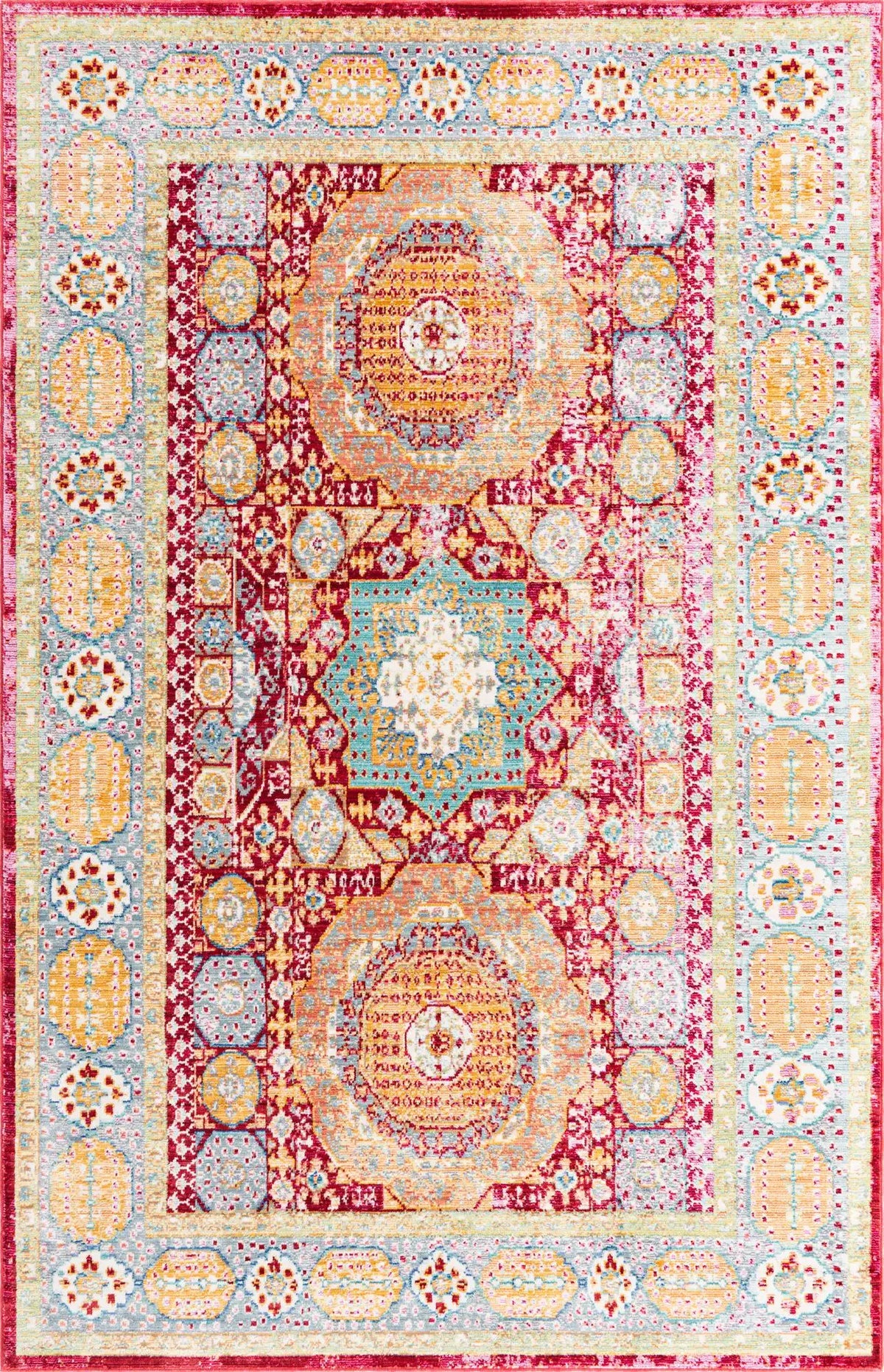 Rechteck Teppich Aqua in Beige von Hadorn™ - Lifestyle Image