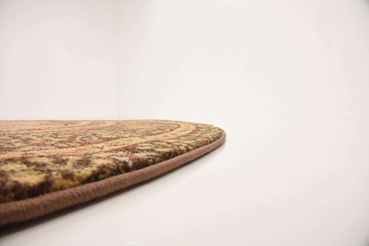 Rund Teppich Mamluk in Braun von Hadorn™ - Lifestyle Image
