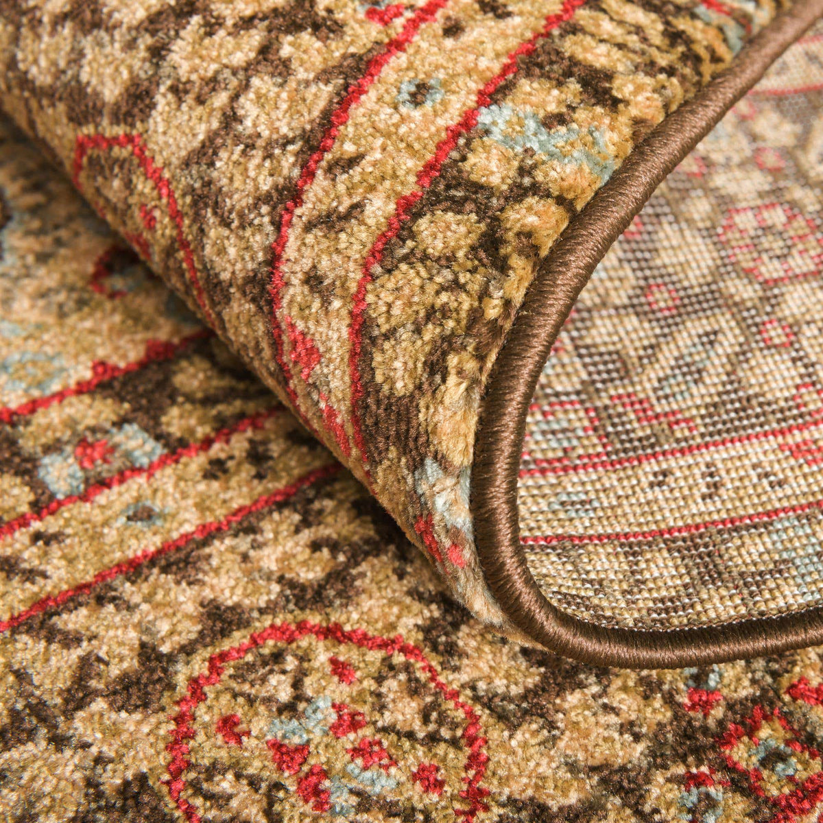 Rund Teppich Mamluk in Braun von Hadorn™ - Lifestyle Image