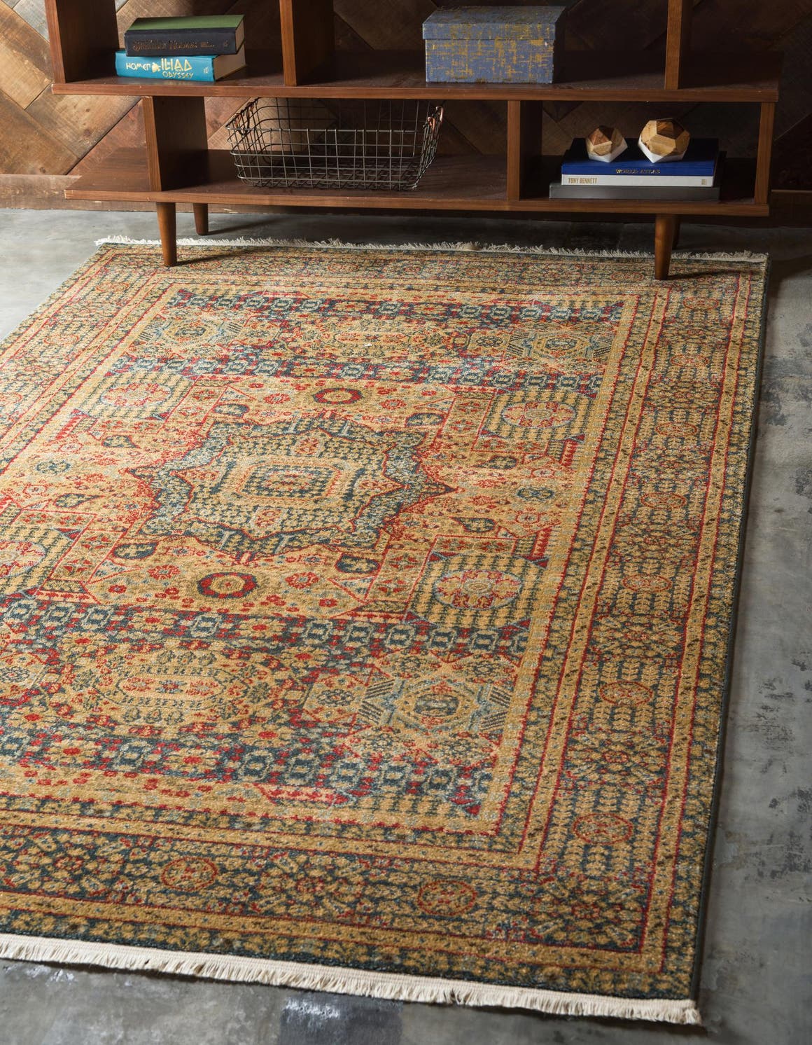 Rechteck Teppich Mamluk in Blau von Hadorn™ - Lifestyle Image