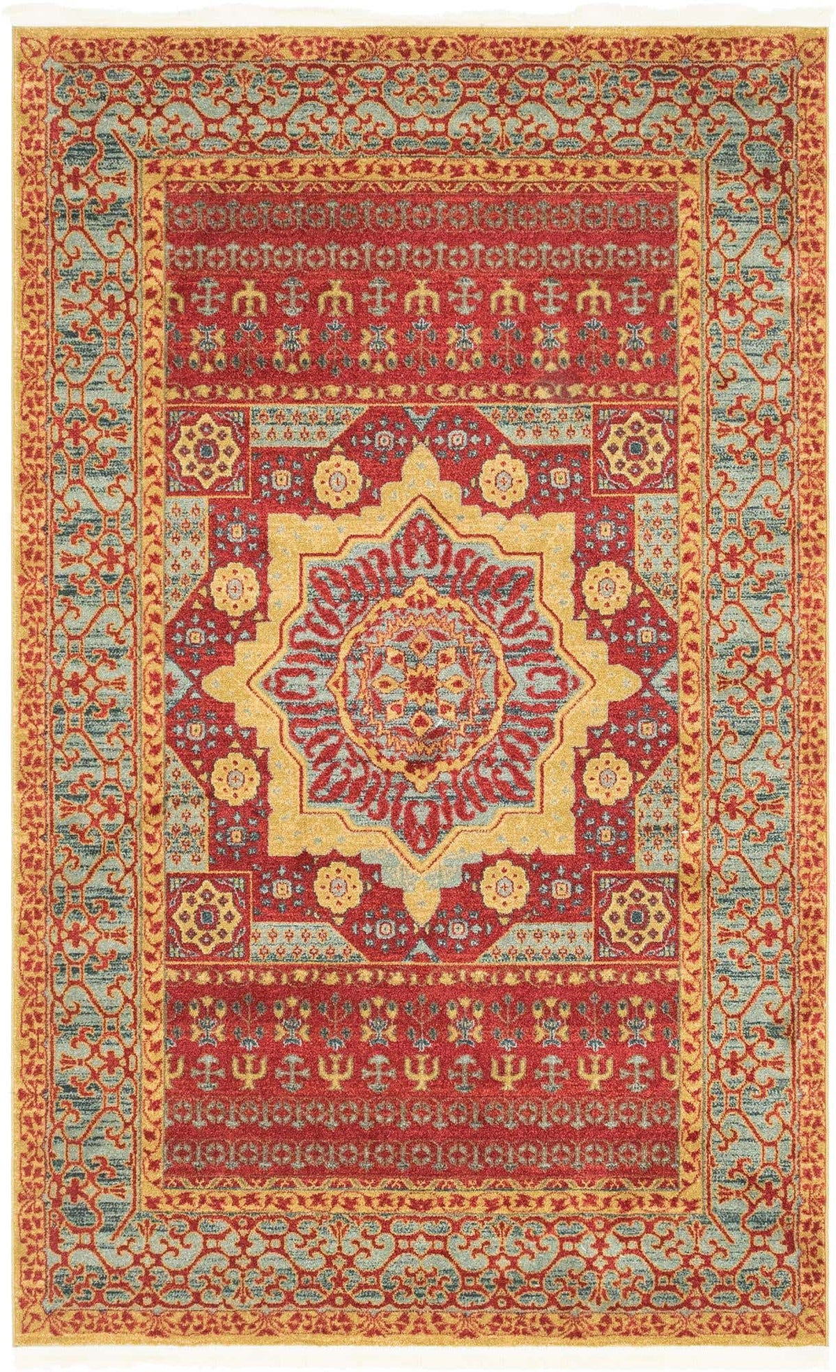 Rechteck Teppich Mamluk in Rot von Hadorn™ - Lifestyle Image