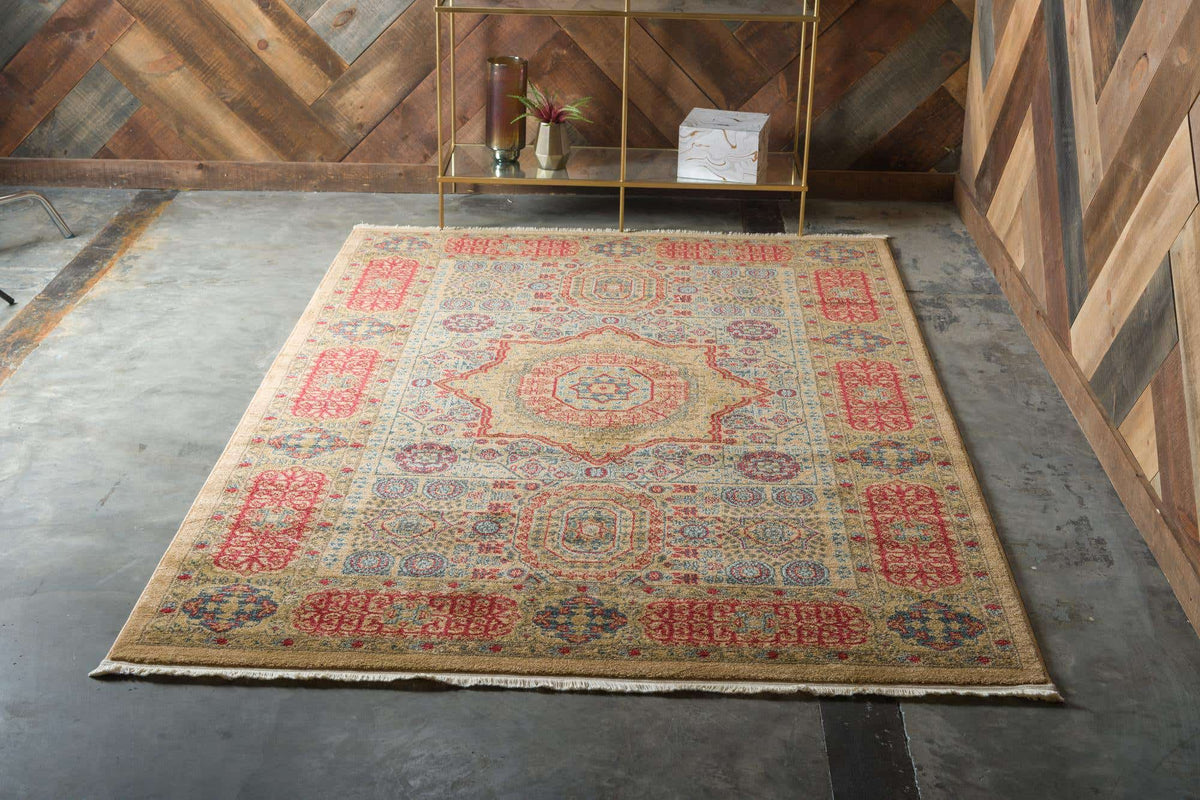 Rechteck Teppich Mamluk in Beige von Hadorn™ - Lifestyle Image
