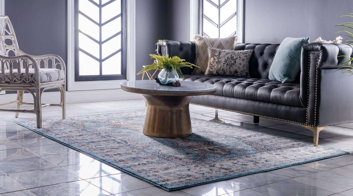 Rechteck Teppich Heritage in Hellblau von Hadorn™ - Lifestyle Image