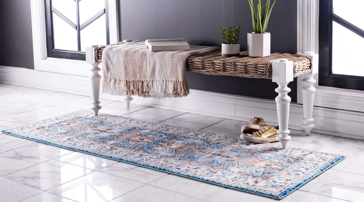 Läufer Teppich Heritage in Hellblau von Hadorn™ - Lifestyle Image